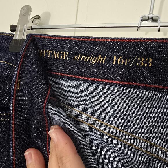 Talbots Vintage Straight Jeans Dark Wash NWOT Denim Size 16P/33 - Picture 4 of 6